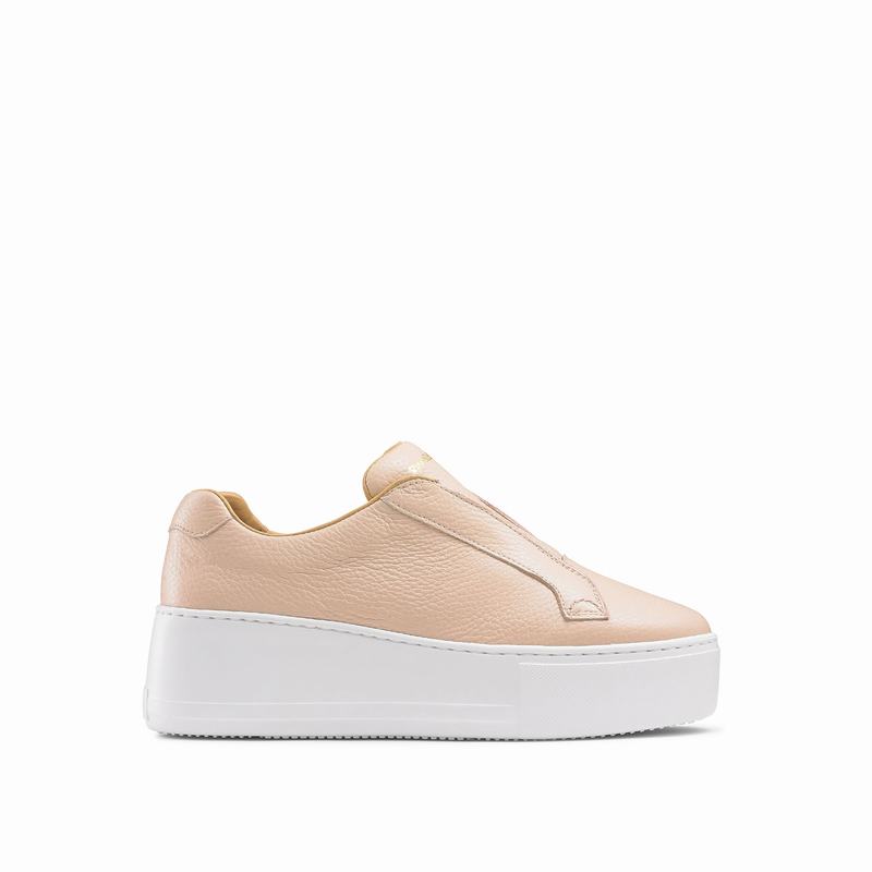 Russell & Bromley Park Up Flatform Laceless Sneakers Women's Pink [CNT5979FP]